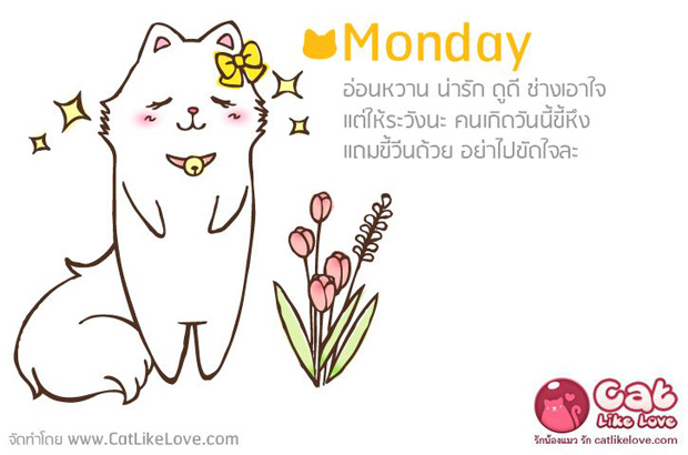 ทายนิสัยจากวันเกิด...วันจันทร์